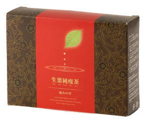 生葉純痩茶　4箱+1箱進呈