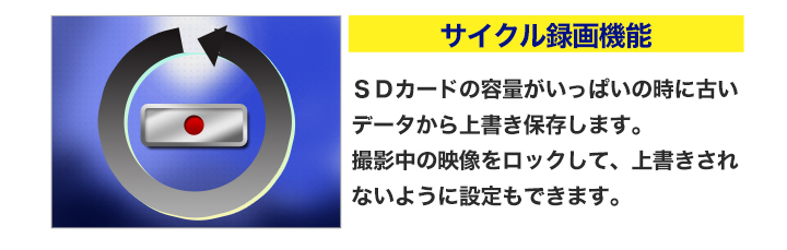 前方と後方を同時に録画可能 快適生活 ライフサポート