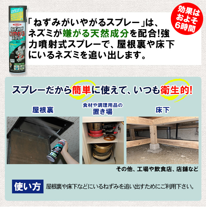 ダブル効果で侵入防止】イカリ消毒「ネズミ対策セット」ネズミ駆除の原理を応用！ 快適生活-快適生活