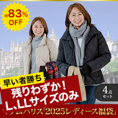 【残りわずか】マダムパリス「2025レディース福袋」 L、LLサイズのみ