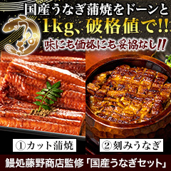 鰻処藤野商店監修「国産うなぎセット1kg」