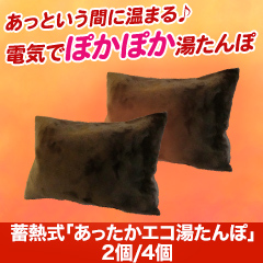 蓄熱式「あったかエコ湯たんぽ」2個/4個