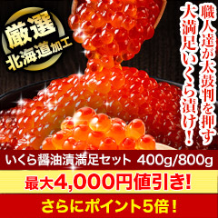【セール限定価格】いくら醤油漬満足セット 400g/800g