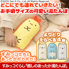 すみっコぐらし「癒しのあったか湯たんぽ」2個