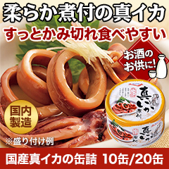極洋「国産真イカの缶詰」10缶/20缶