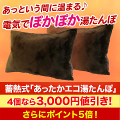 【ラジオ売れ筋値引き】蓄熱式「あったかエコ湯たんぽ」