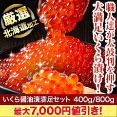 【新聞売れ筋値引き】いくら醤油漬満足セット 400g/800g