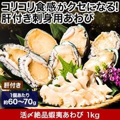 ★半額キャンペーン★【豪華ごちそう定期便月々9,980円コース】活〆絶品蝦夷あわび 1kg