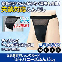 お尻側までしっかりガード「ジャパニーズふんどし」2枚/4枚