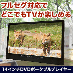 録画が出来る「14インチDVDポータブルプレイヤー」