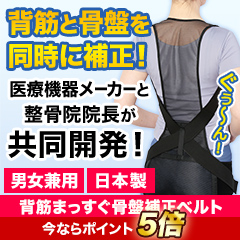 背筋まっすぐ骨盤補正ベルト 1枚/2枚