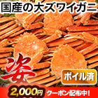北海道産ボイル大ズワイ姿 総重量:約4.5kg(正味4kg)