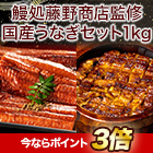 鰻処藤野商店監修「国産うなぎセット1kg」