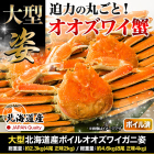 大型北海道産ボイルオオズワイガニ姿 総重量:約2.3kg(4尾 正味2kg)/総重量:約4.6kg(8尾 正味4kg)