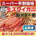 【スーパー早割価格】絶品！生ズワイガニ剥き身欲張りセット 総重量:約1.6kg(正味1.2kg)/総重量:約3.2kg(正味2.4kg)/総重量:約4.8kg(正味3.6kg)