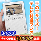 簡単ポケットテレビラジオ+電池4本