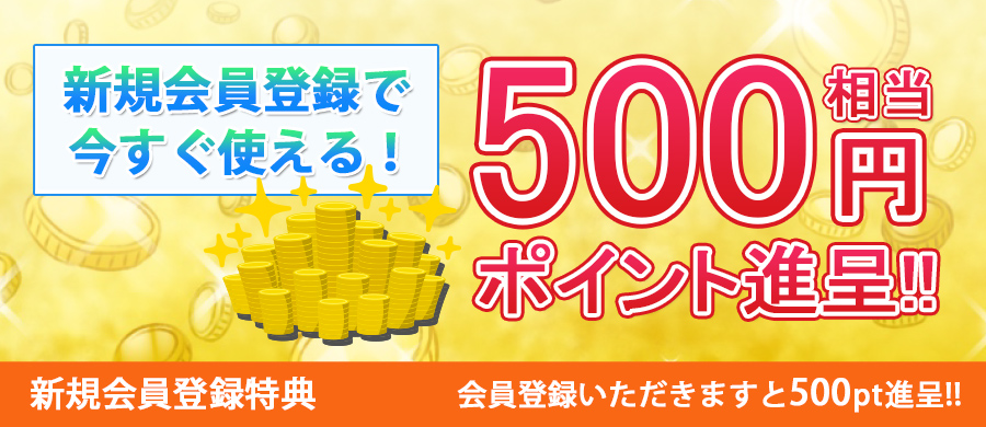 500ポイント進呈